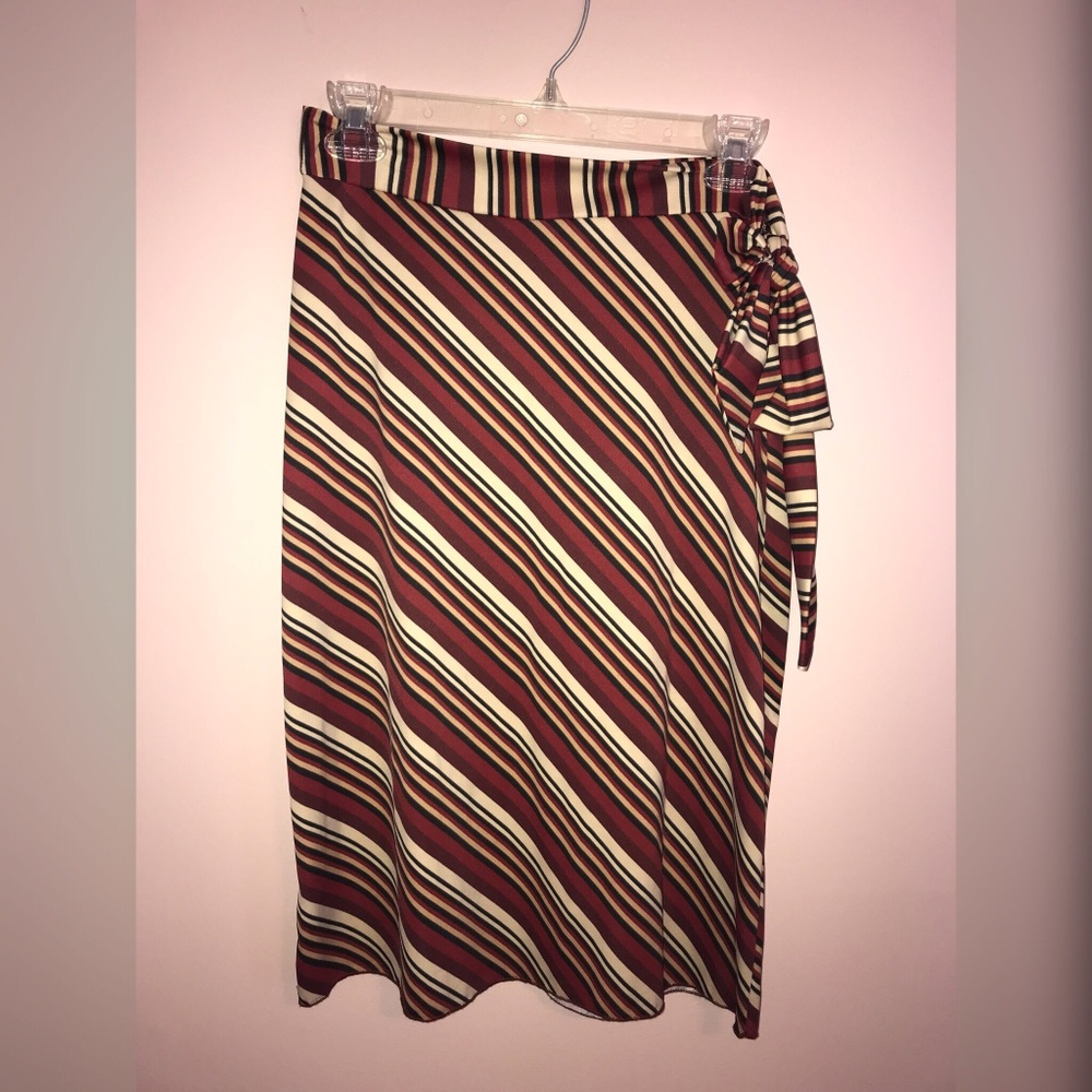 Stripped Pencil Skirt